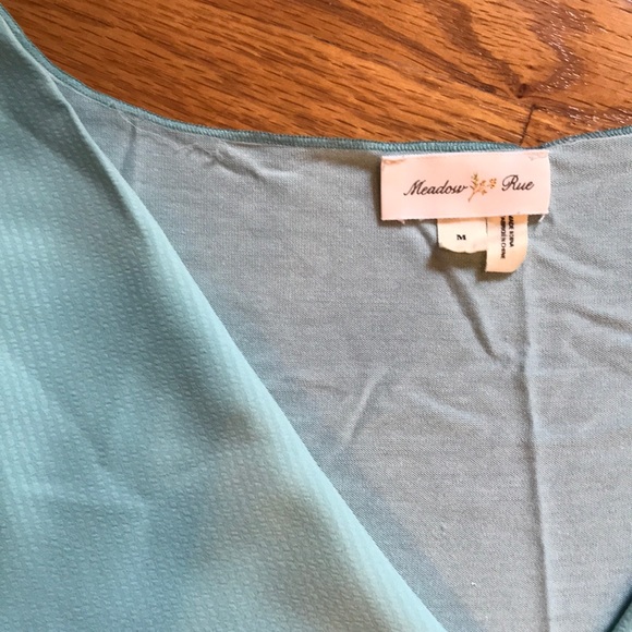 NWOT meadow rue ruffle cascade blouse - Picture 6 of 7